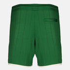 Pantalones cortos de algodón verde D-Hibiscus - Drôle de Monsieur