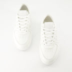 Image of White Leather Sneakers G4 by Givenchy for Women - Season Autumn-Winter 2024 - Top View Pair