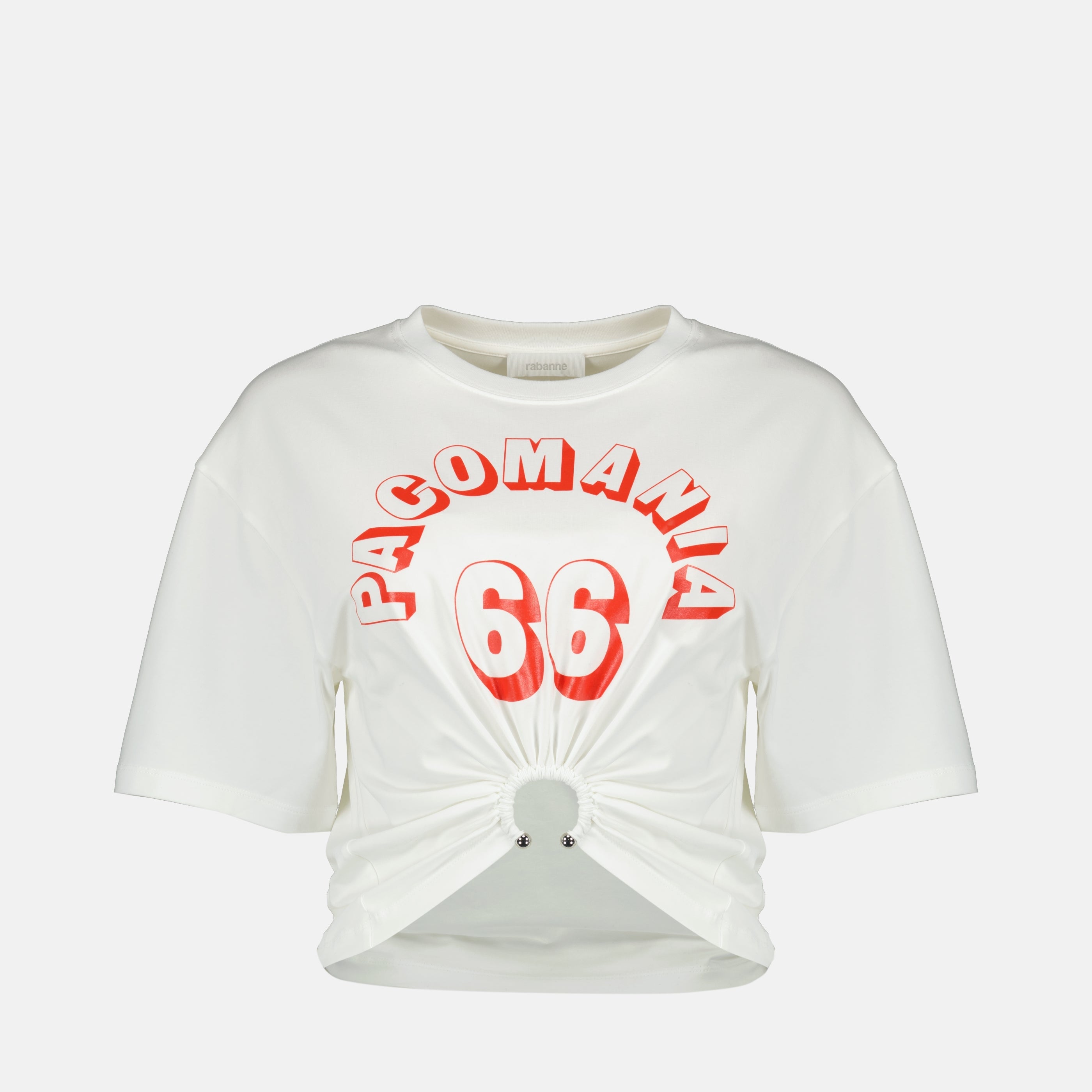 T-Shirt Percing Weiß aus Baumwolle