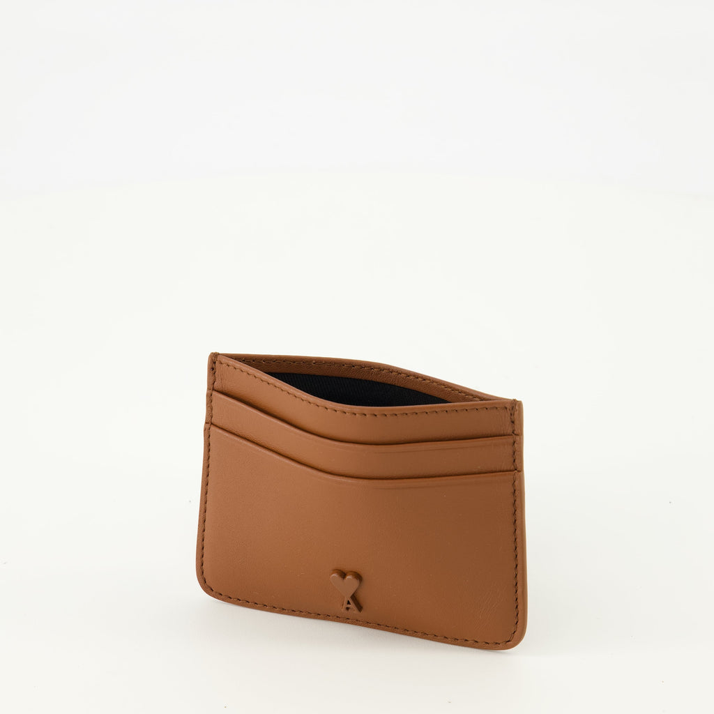 Bild des Porte-cartes ami de coeur Marron von Ami PARIS für Unisex - Saison Frühling-Sommer 2026 - Detailansicht 1