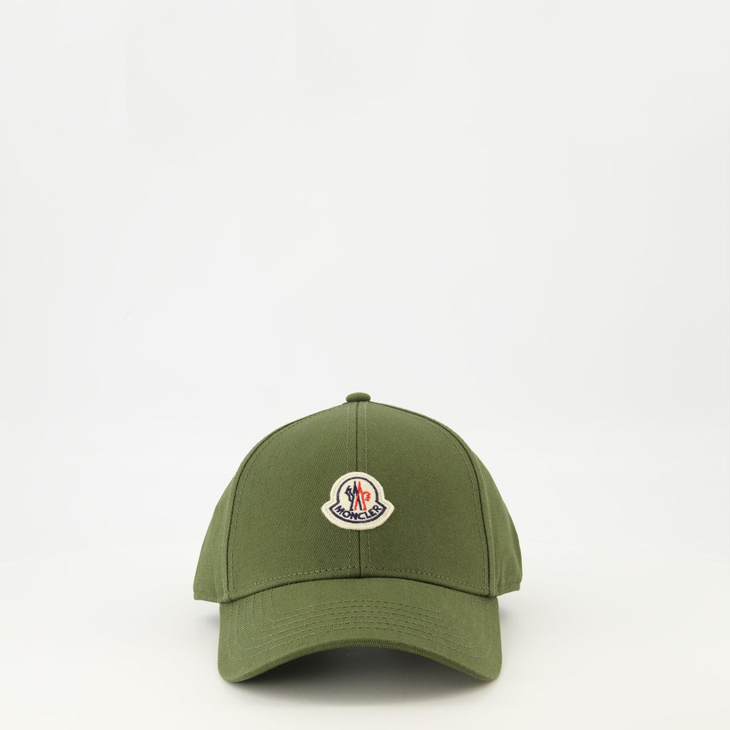 Bild der kaki Logo-Cap von Moncler für Männer - Saison Frühling-Sommer 2026 - Vorderansicht