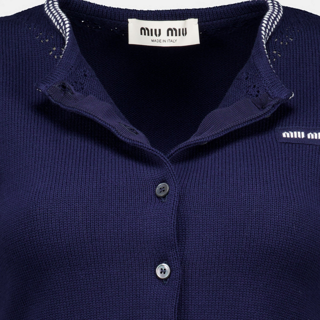 Kurzer Cardigan aus Baumwolle