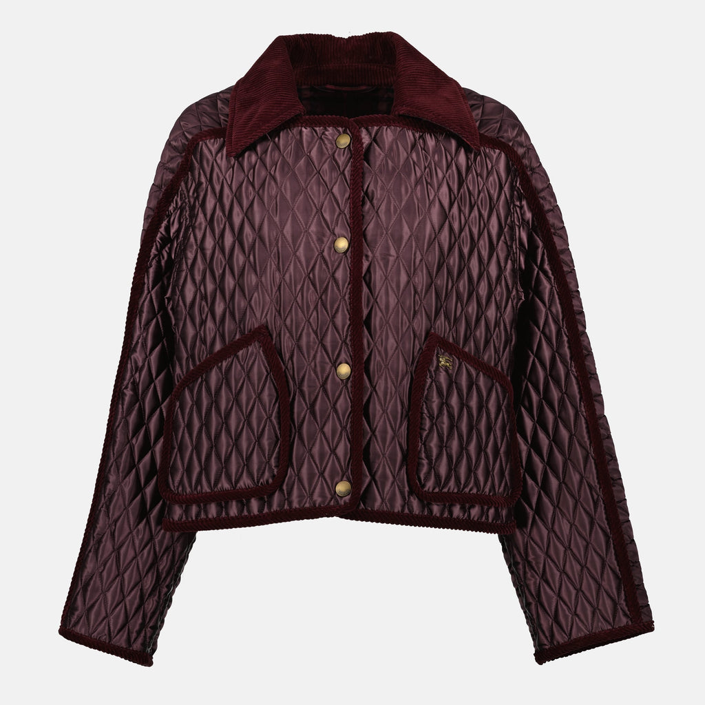 Burberry jacket, Floriston jacket, bordeaux outerwear, luxury fashion, premium nylon jacket