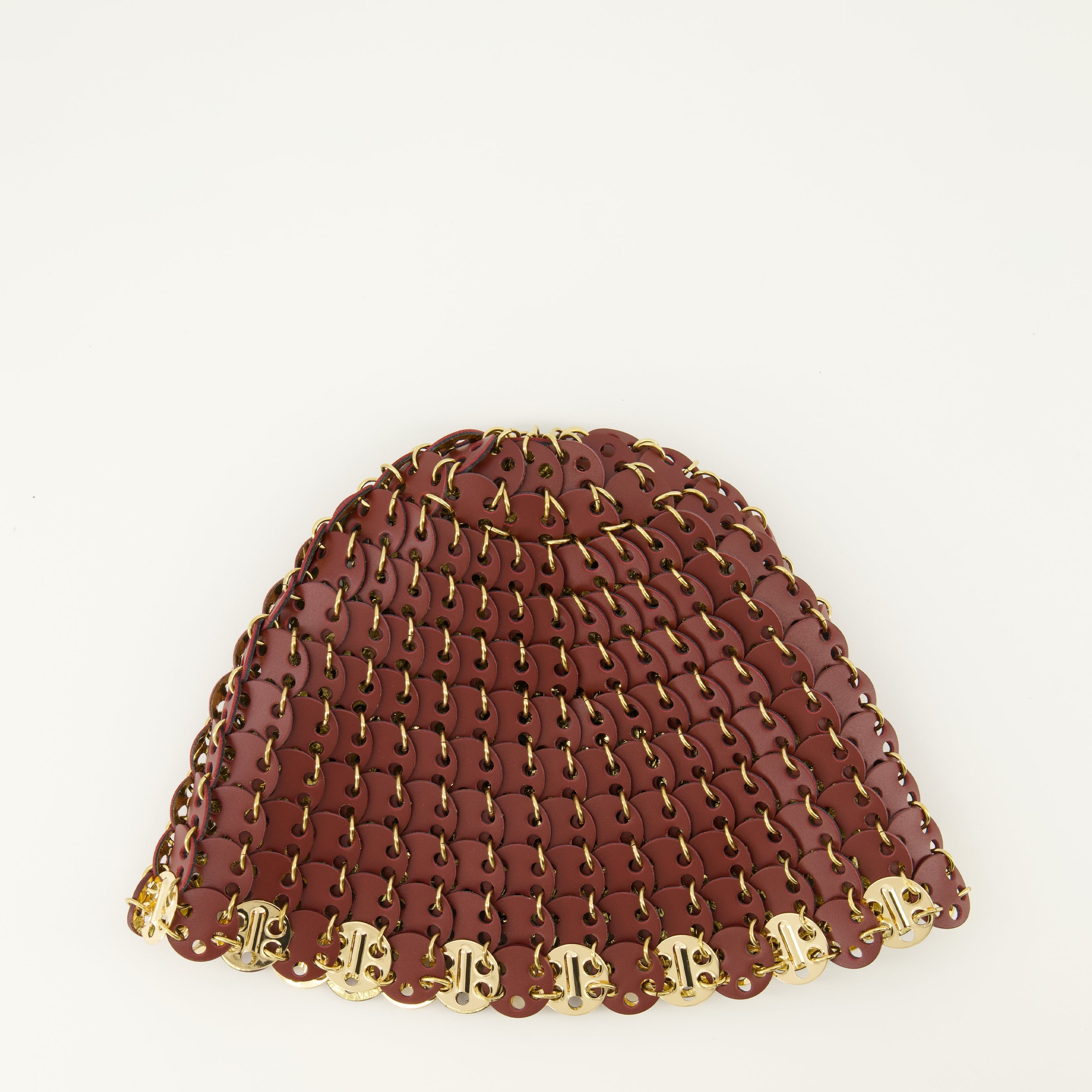 Bordeaux Leder Disk Bob