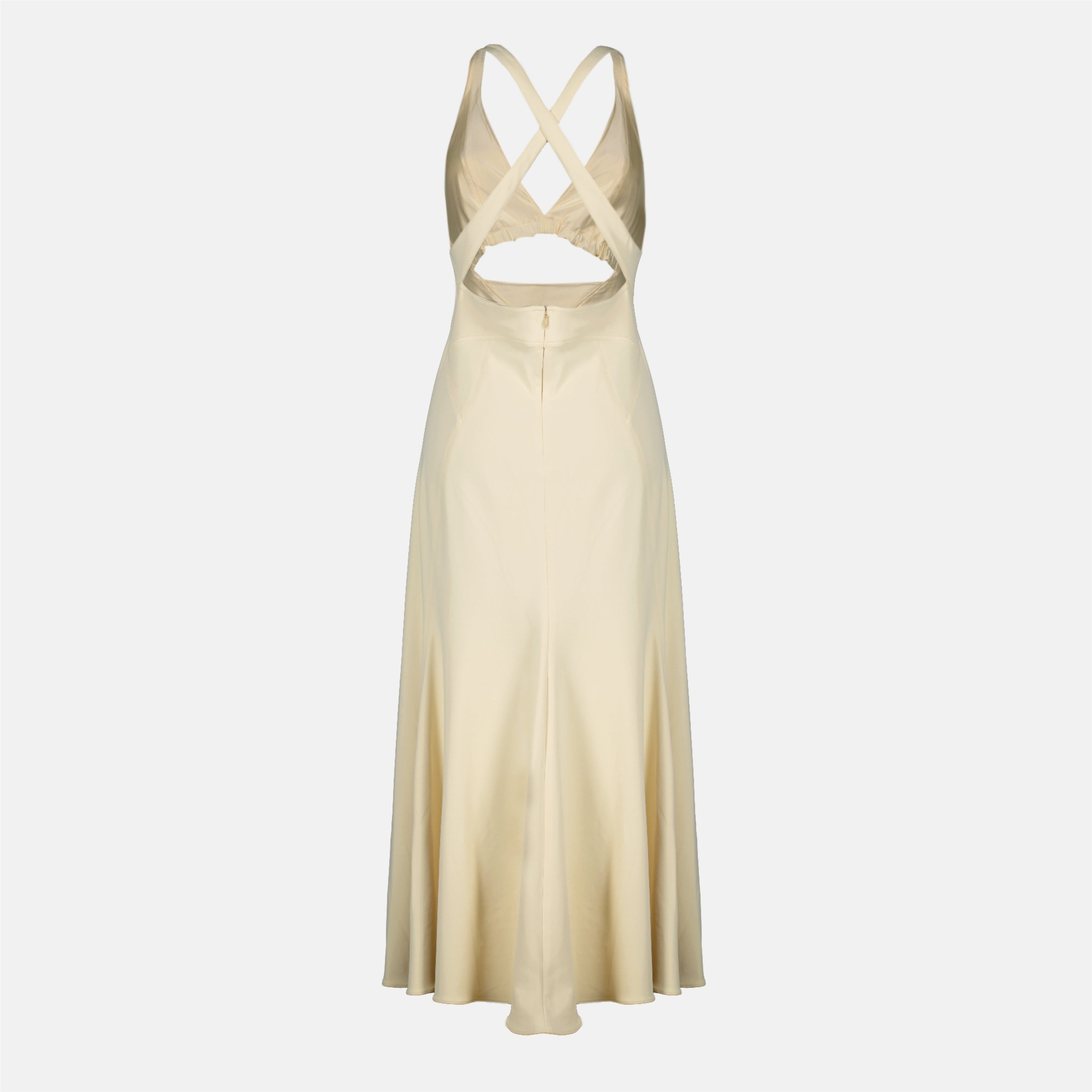 Vestido de Jersey Beige
