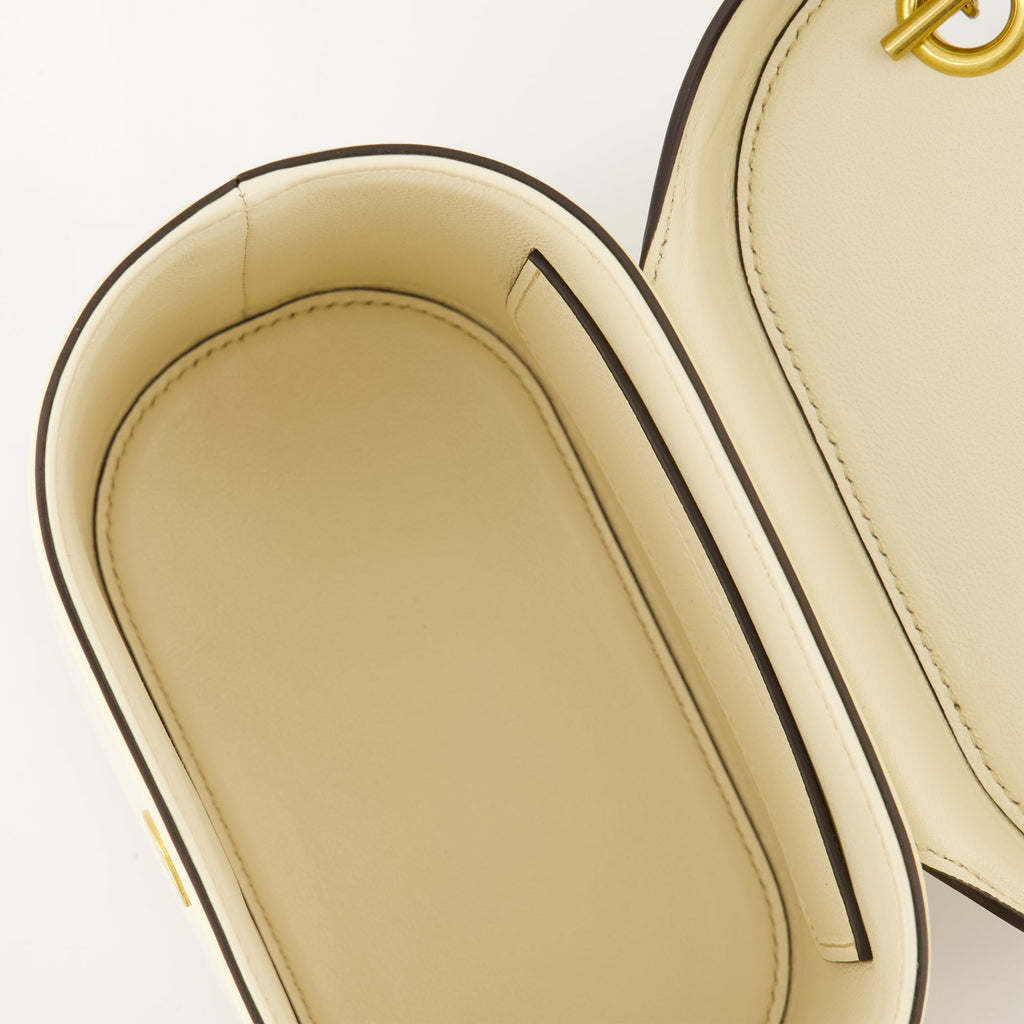 Valentino Garavani, Vanity-Case Bag, calf leather bag, Antique Brass VLogo, luxury handbag