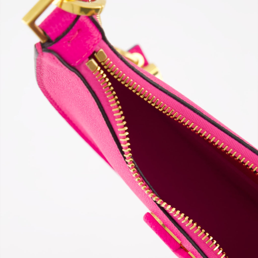 VLogo Hobo Bag, Valentino Garavani, Pink Leather Bag, Designer Handbag, Luxury Women's Accessories