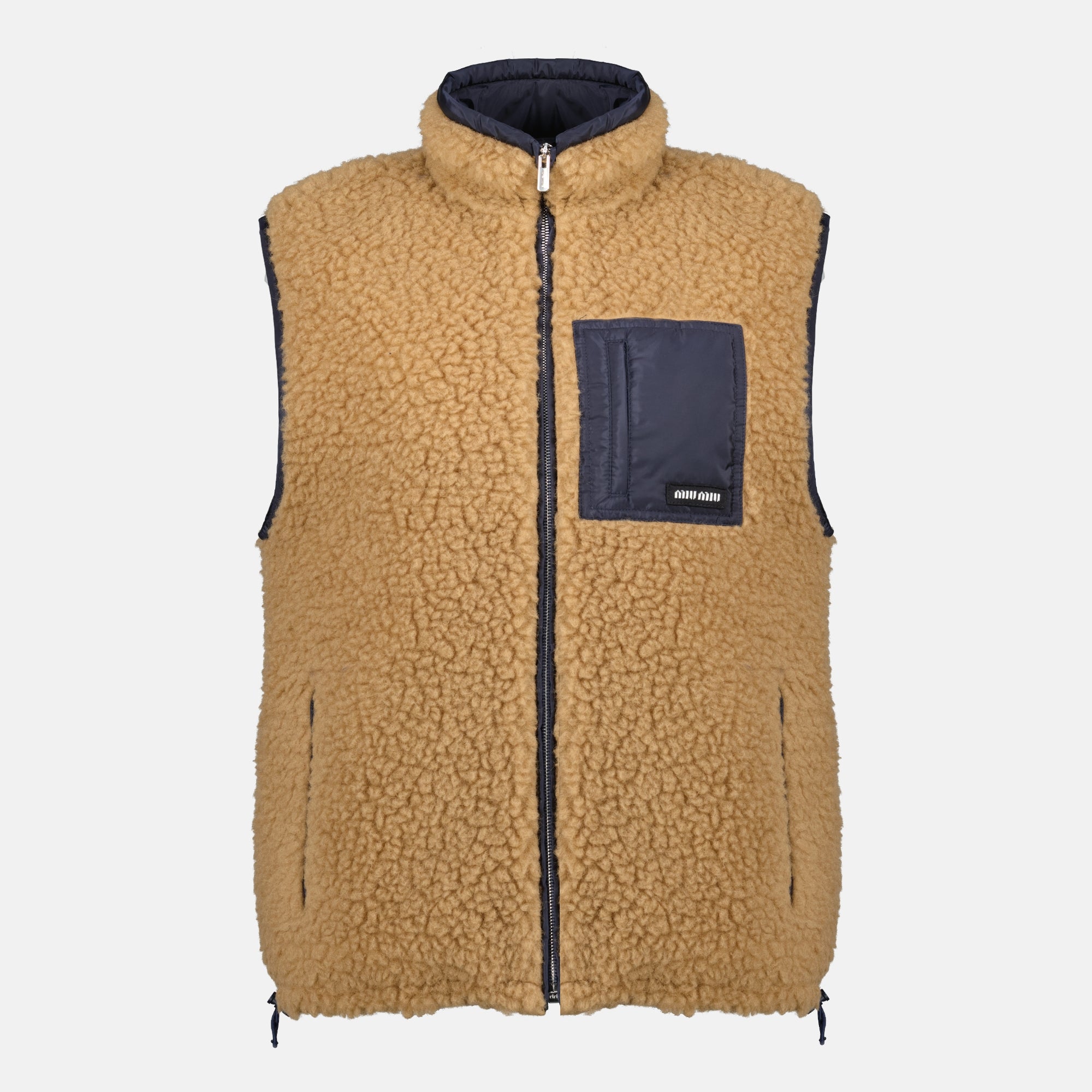 teddy vest, Miu Miu fashion, Spring-Summer 2026, women's vest, luxury outerwear