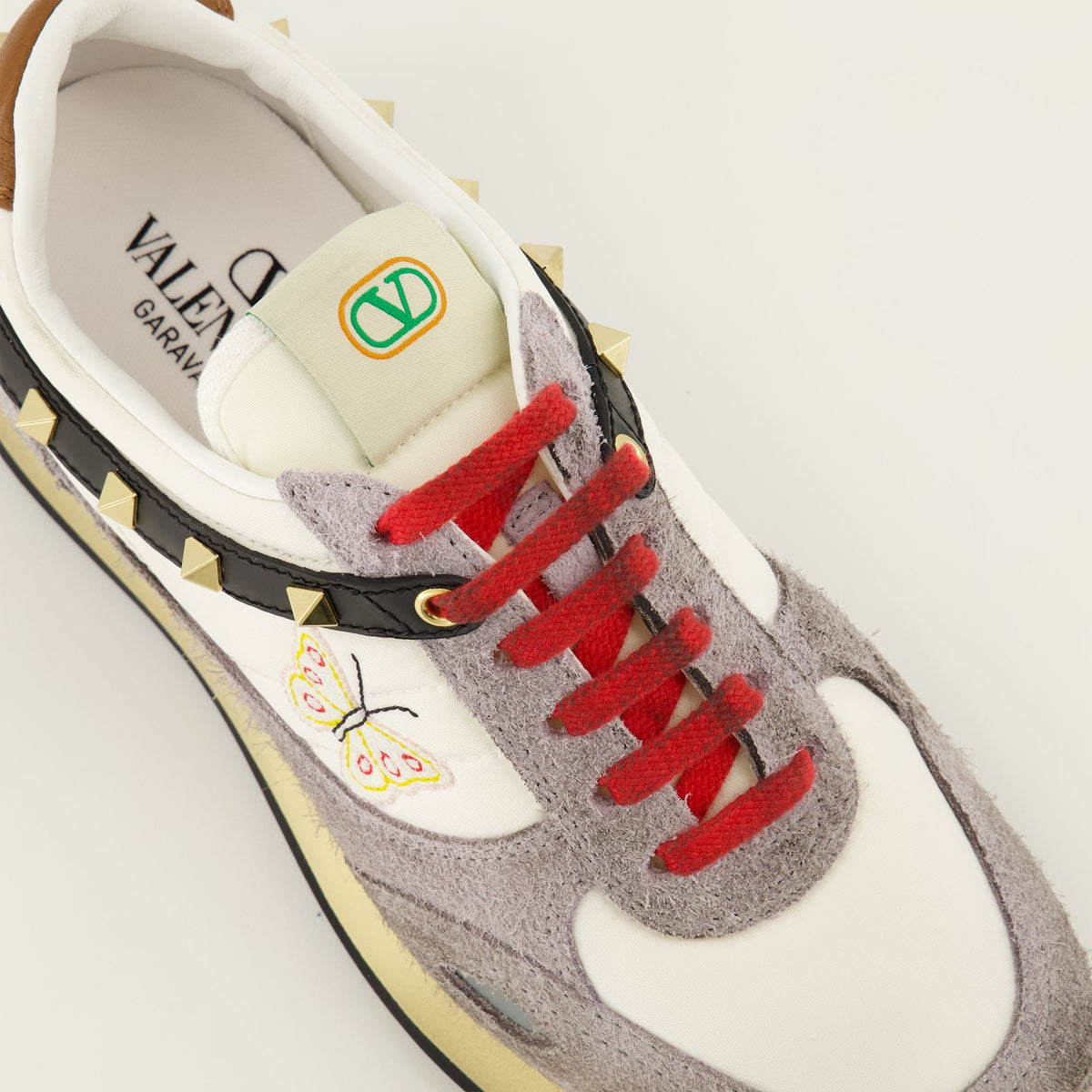 Grå Stud Up Butterfly-sneakers