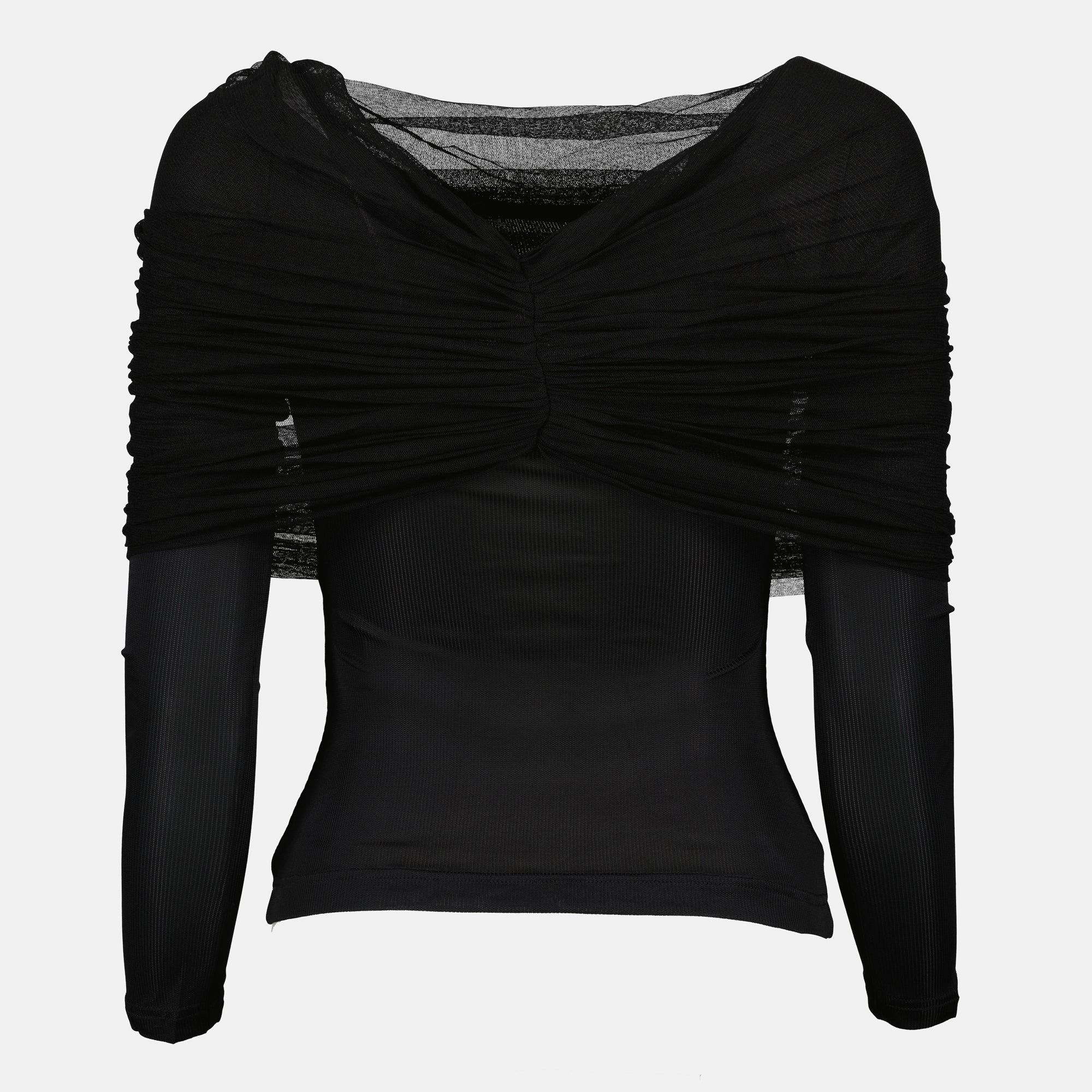 Christopher Esber, Le Haut Sonora, black top, slim fit, Autumn-Winter fashion