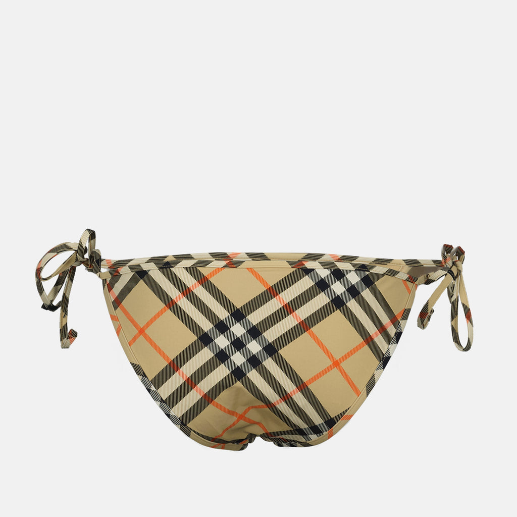 bikini bottoms, Burberry swimwear, checked swimwear, vintage plaid, women's swimwear
