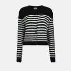Image of Striped Cardigan Jules by Khaite for Women - Season Spring-Summer 2025 - Front View