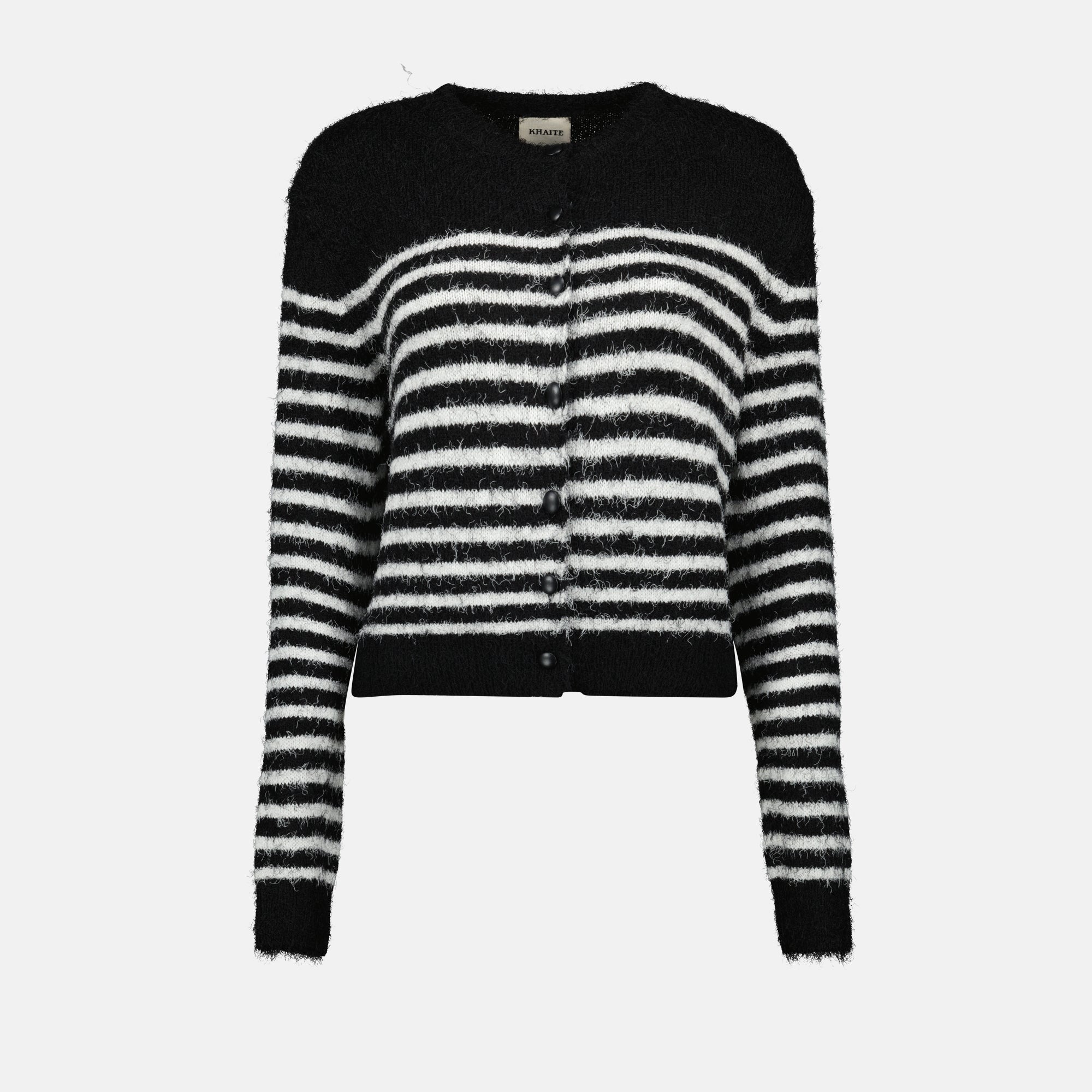 cardigan, Khaite, striped cardigan, silk and cashmere, women's fashion