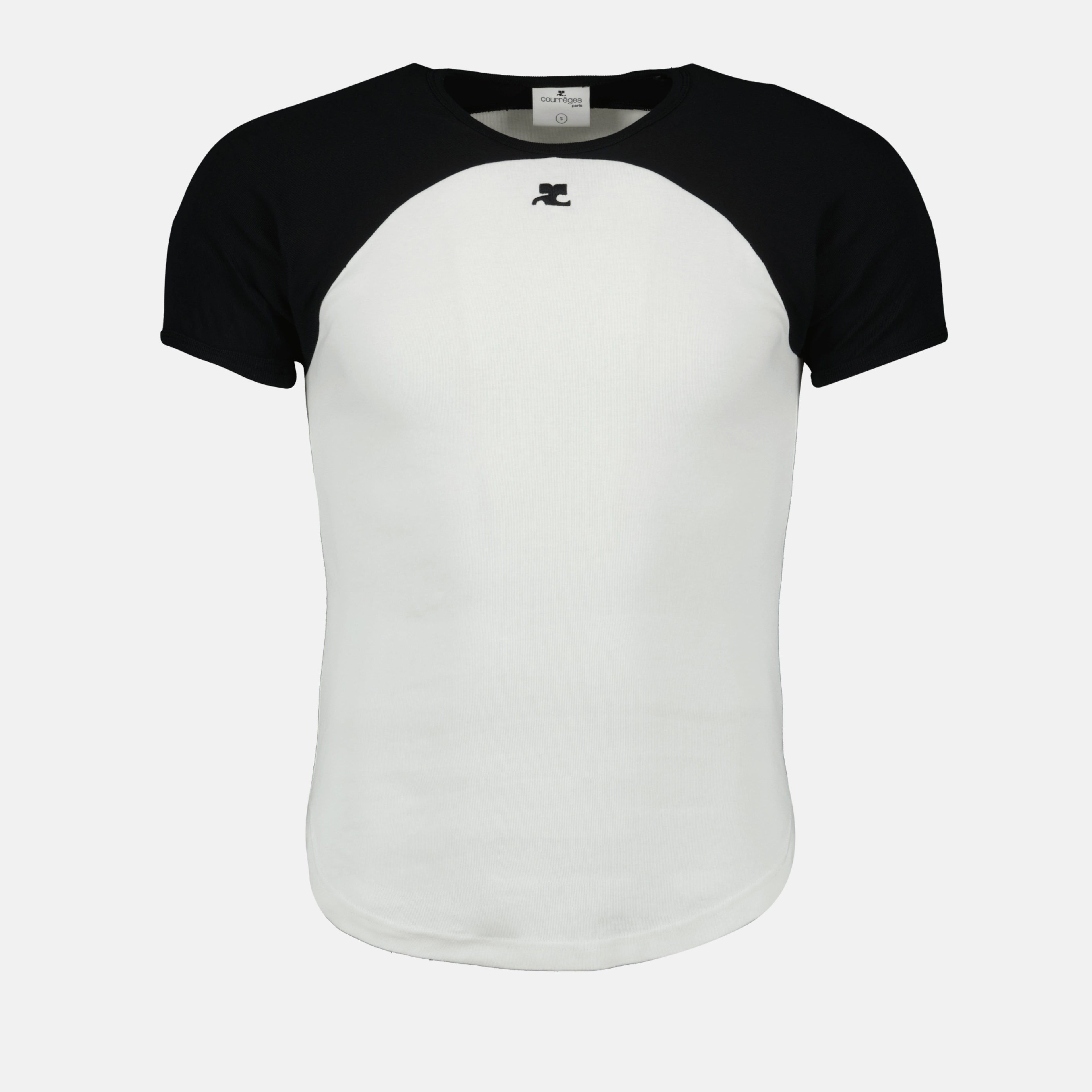 contrast t shirt courreges men 15468735758716