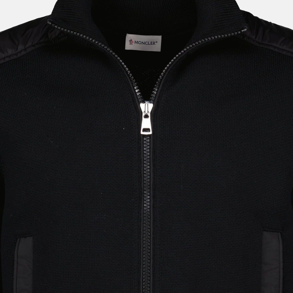 Black Wool Cardigan