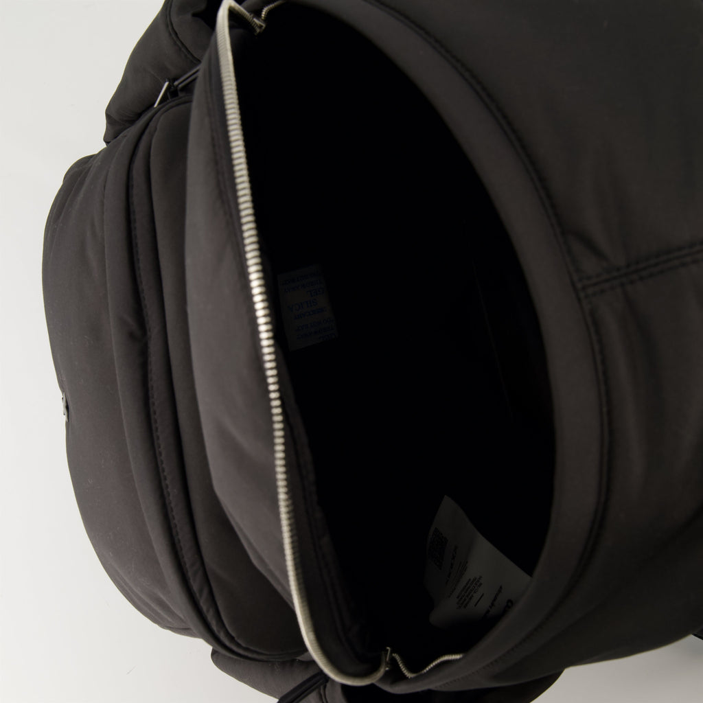 Ami de Coeur Backpack, Black Backpack, Water-Resistant Nylon Bag, Adjustable Straps, Practical Everyday Backpack