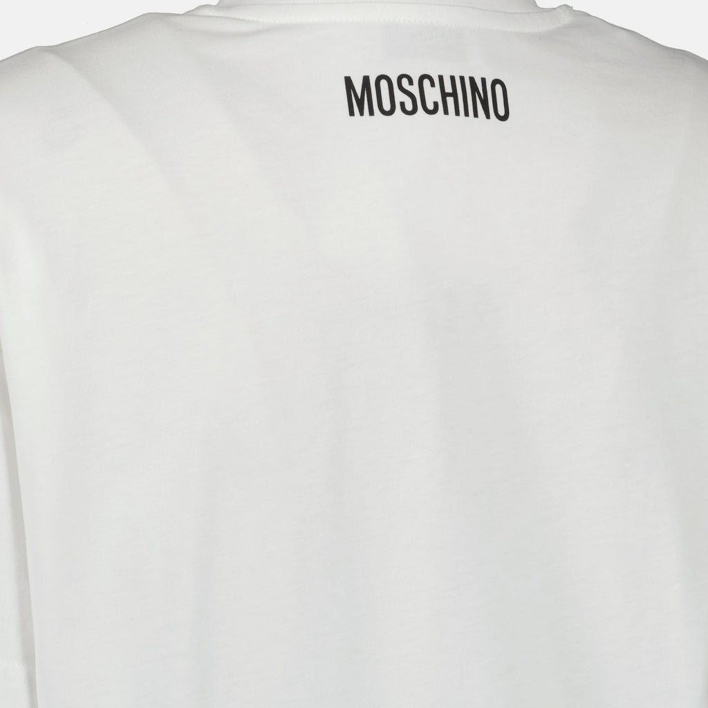 Moschino t-shirt, printed t-shirt, cotton t-shirt, casual wear, women's fashion