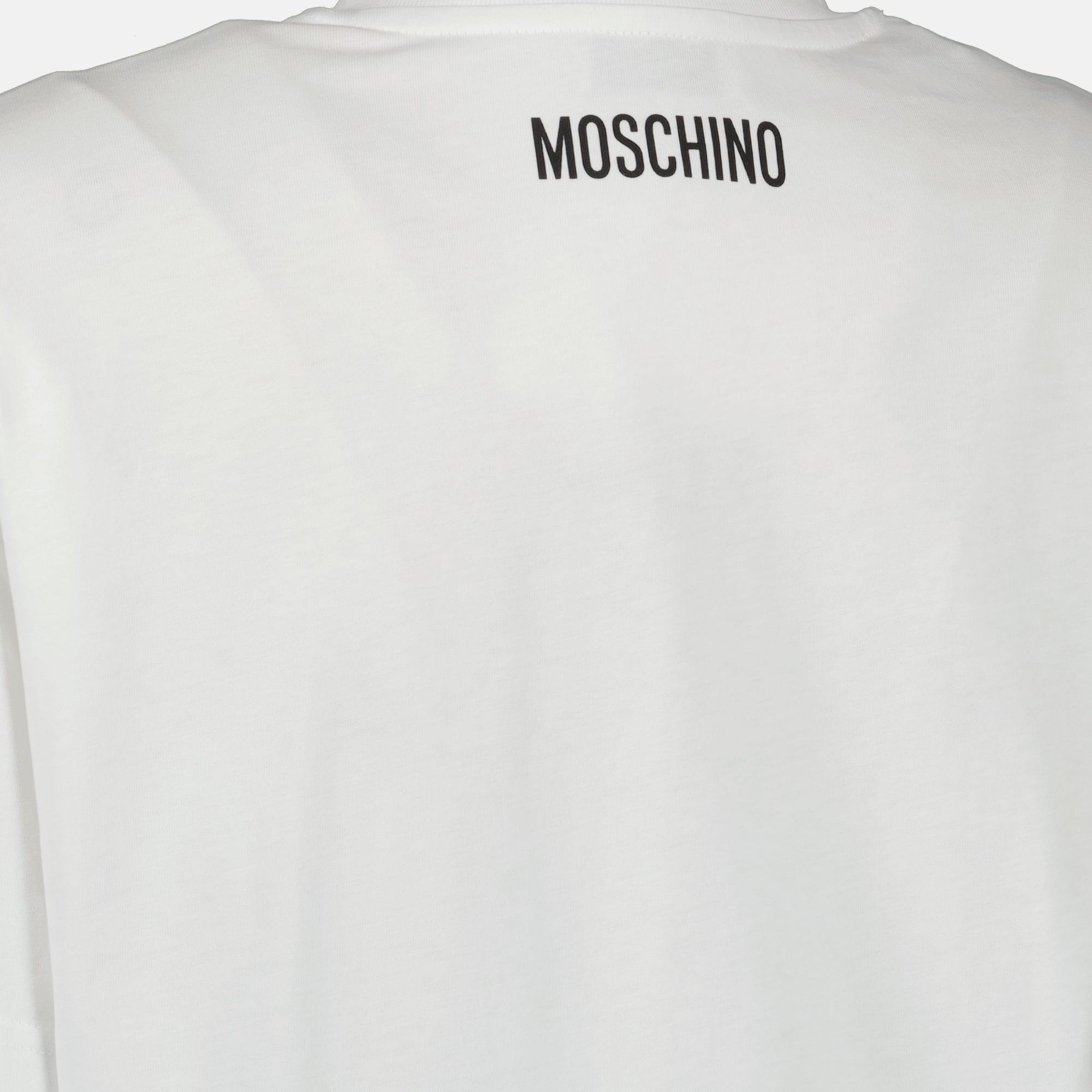 Moschino t-shirt, printed t-shirt, cotton t-shirt, casual wear, women's fashion