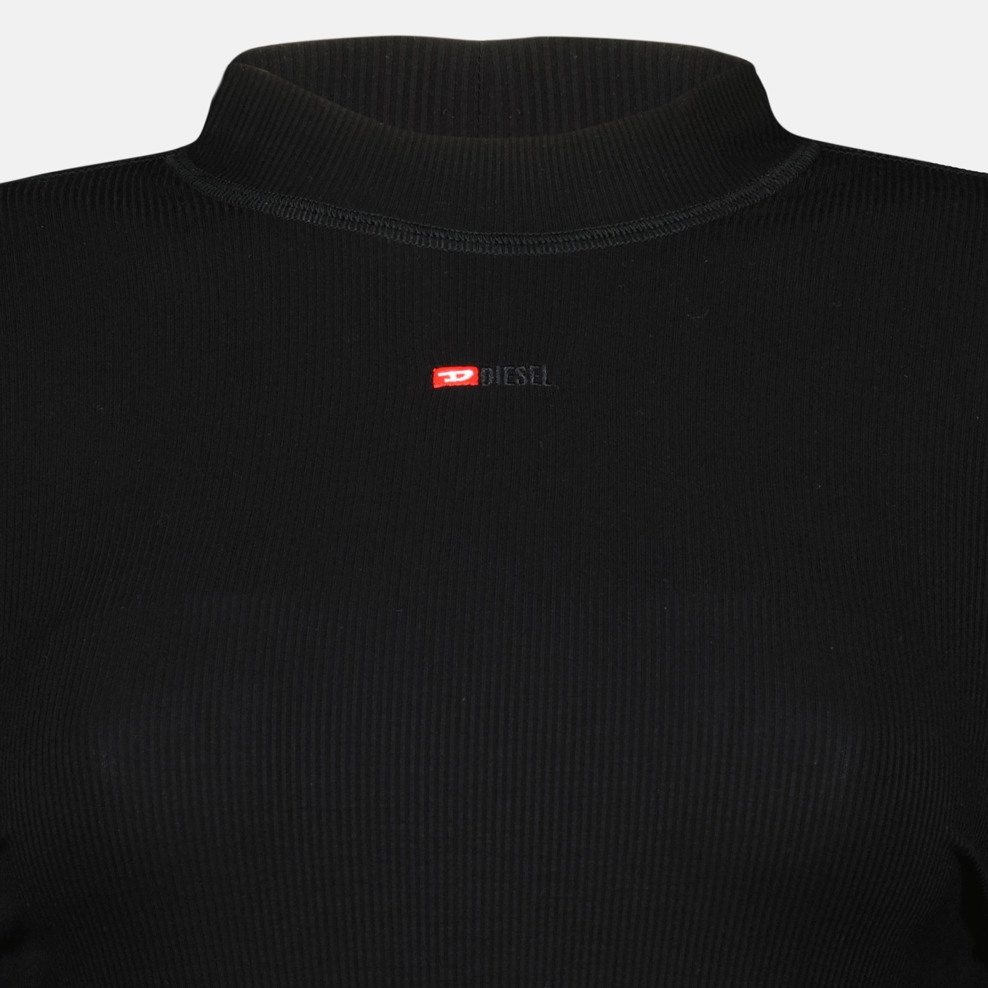 디젤 여성용 블랙 긴팔 탑 이미지 - 시즌 봄-여름 2026 - 디테일 보기 2