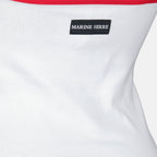 Top dos nu en jersey blanc