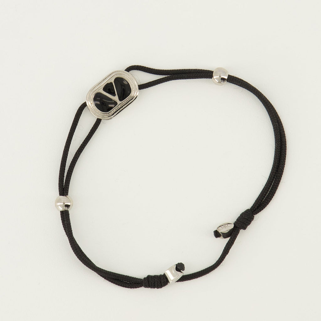 Ovalette Bracelet with Black Enamel
