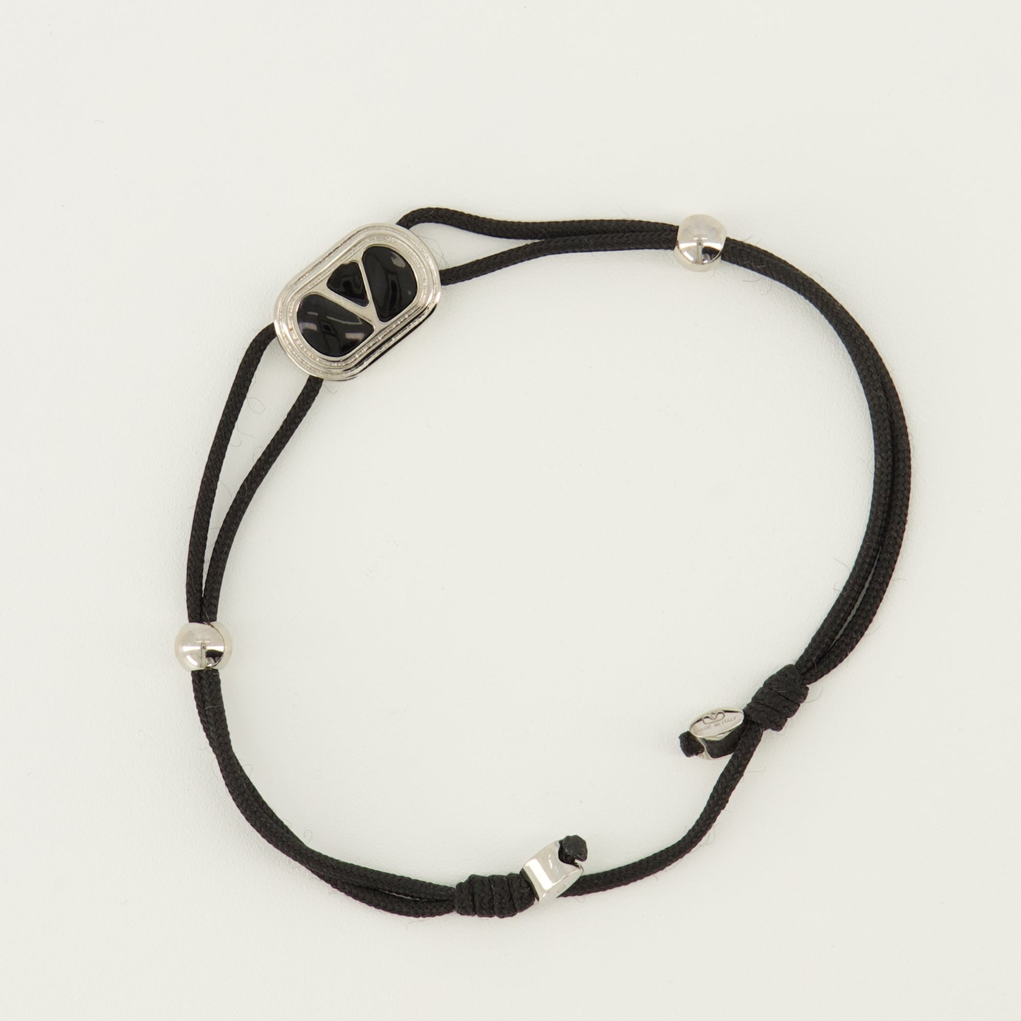 Bracciale Ovalette con Smalto Nero