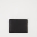 Valentino Garavani, leather card holder, luxury accessories, black card holder, designer leather goods