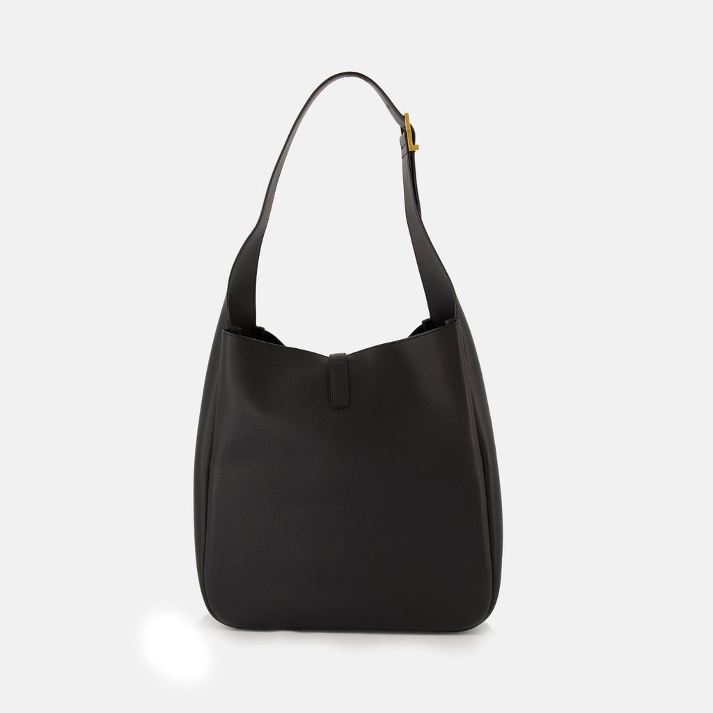 sac le 5 a 7 large noir et dore saint laurent women 15432023245180