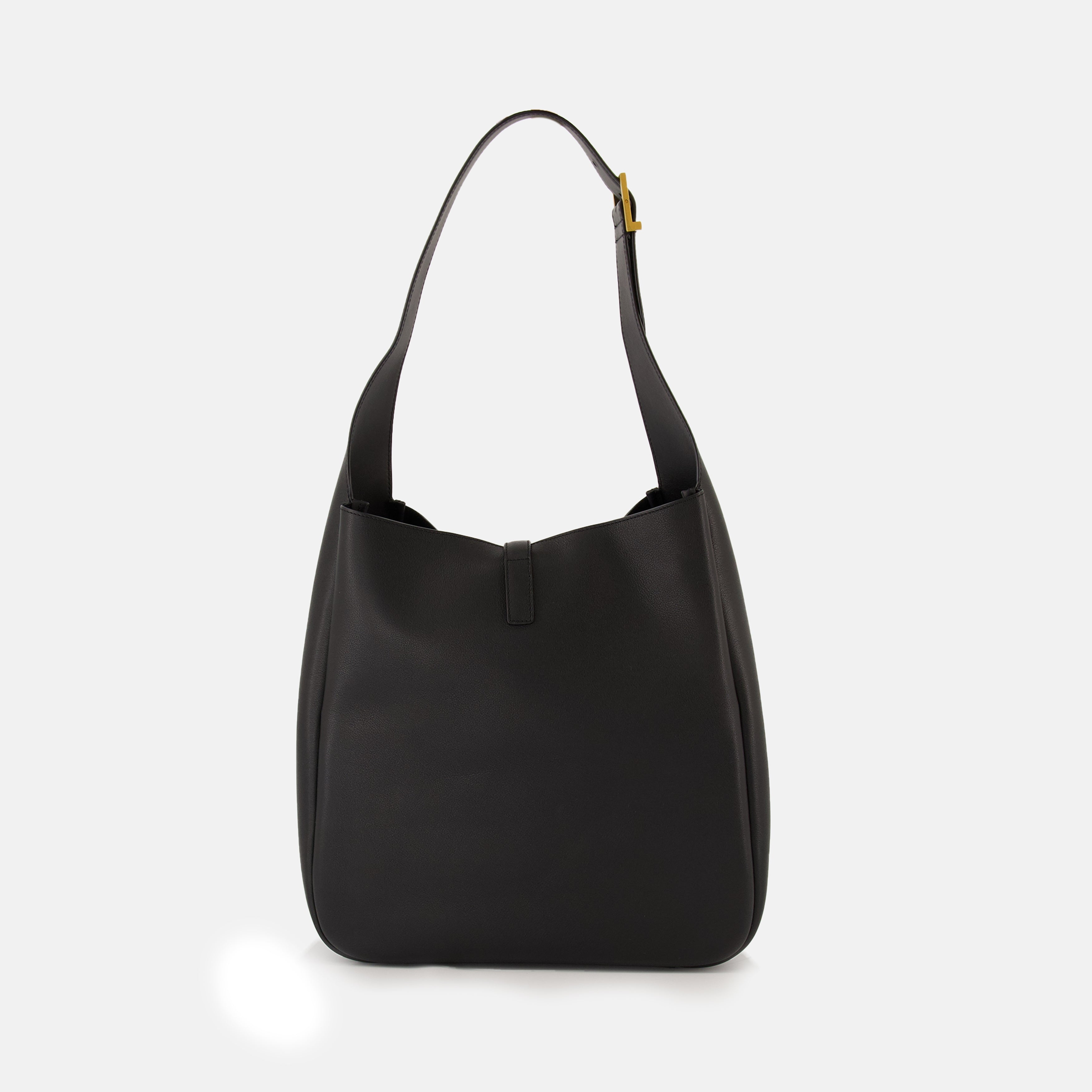 sac le 5 a 7 large noir et dore saint laurent women 15432023245180
