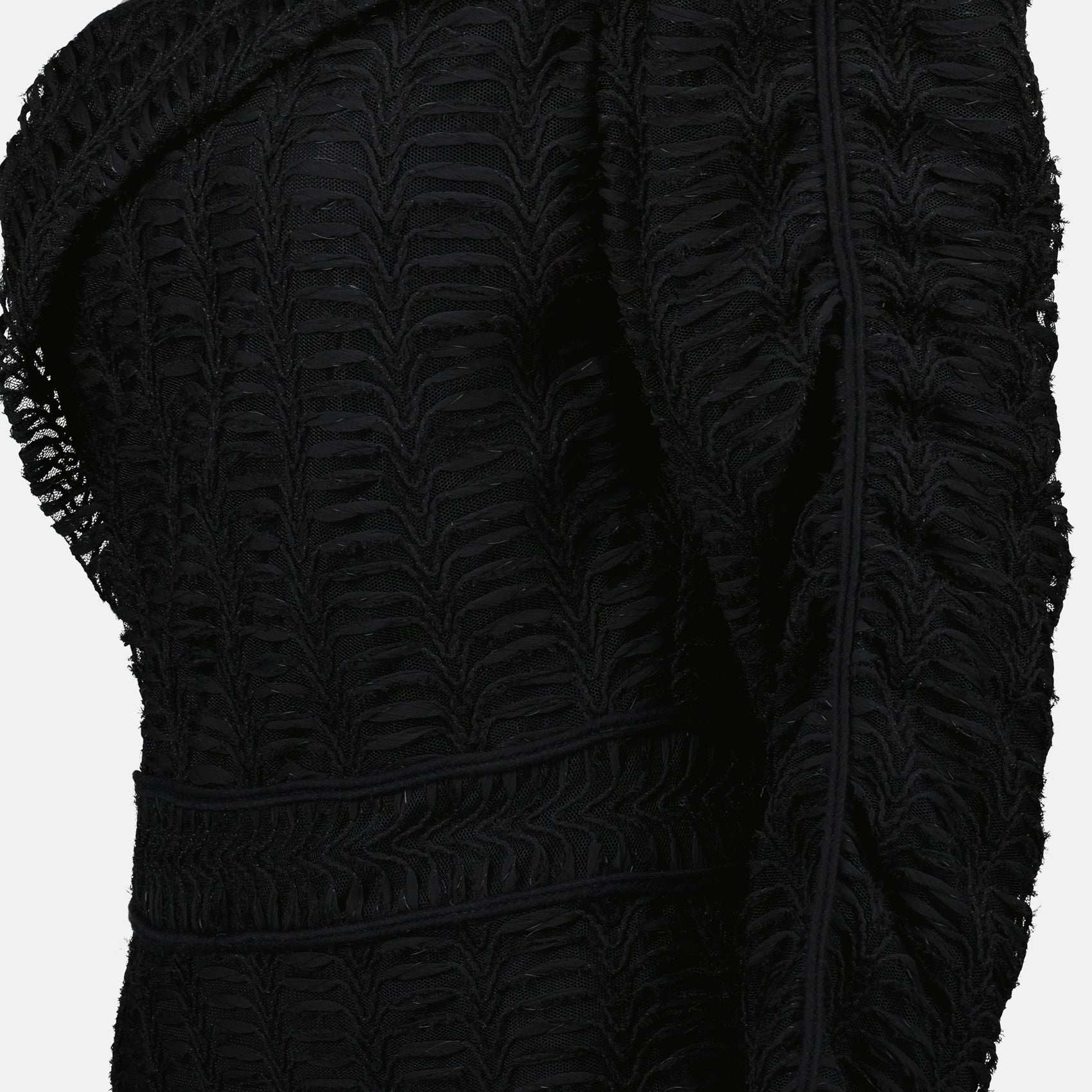 asymmetrical dress, embroidered dress, Iro dress, black dress, Spring-Summer 2025