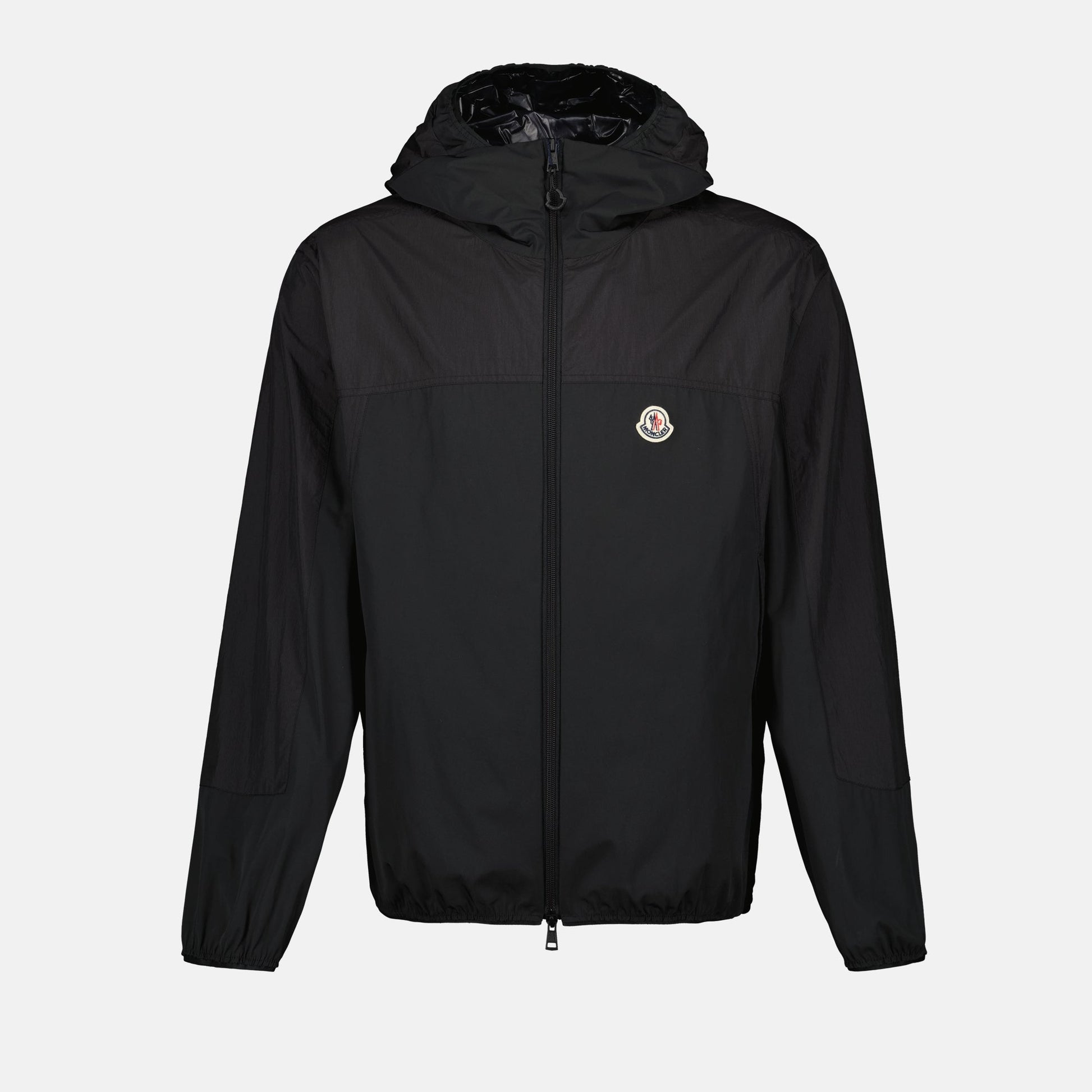 Kona Black Jacket, Moncler, Nylon Jacket, Fall Winter Collection, Adjustable Hood