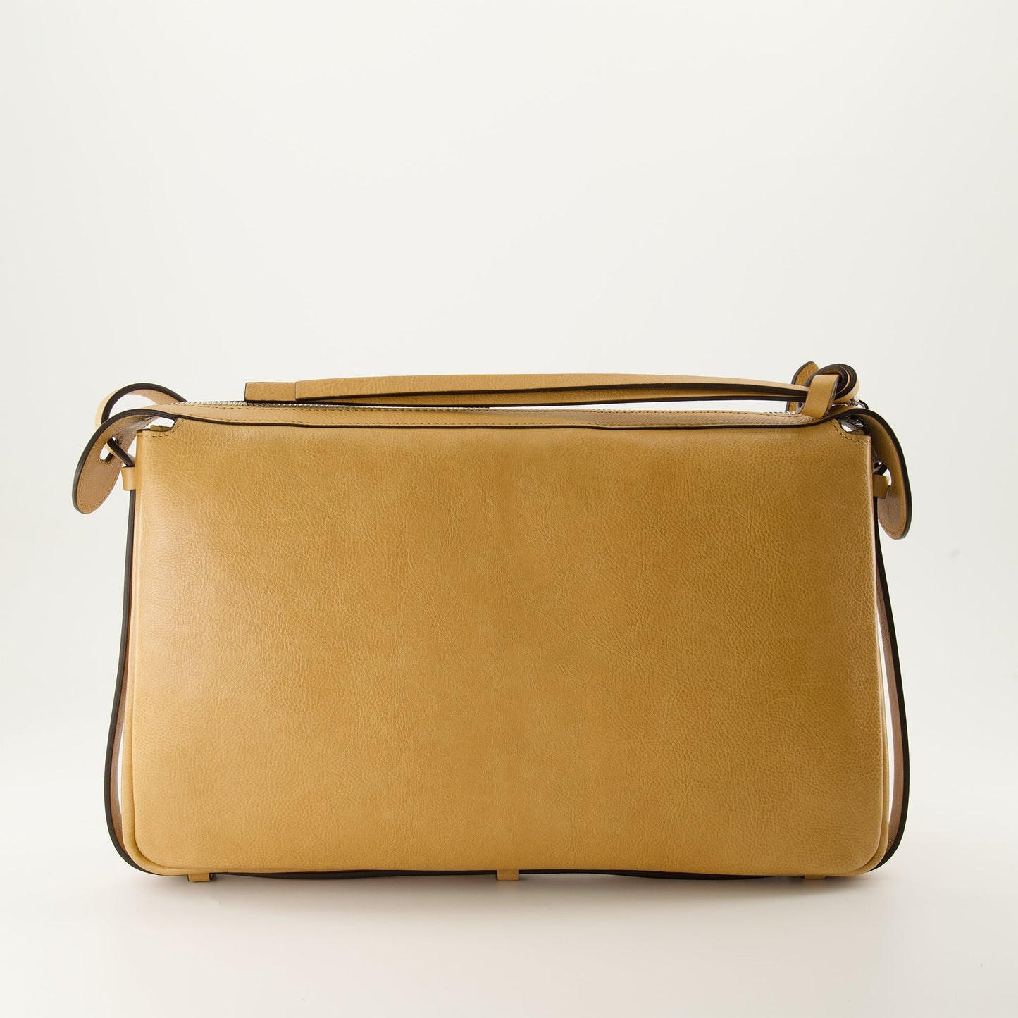 Textured leather bag, Fendi Simply bag, Camel shoulder bag, Luxury accessory, Adjustable strap