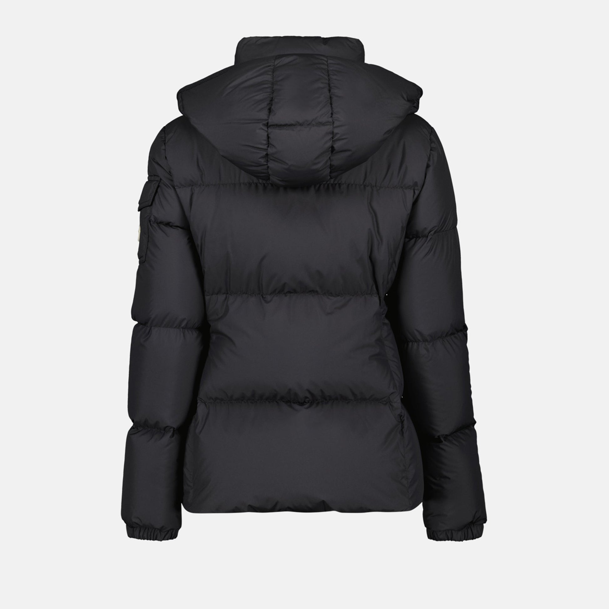 Black Quilted Jacket, Autumn-Winter 2024, Waterproof Polyester Jacket, Luxury Outerwear, Elegant Jacket