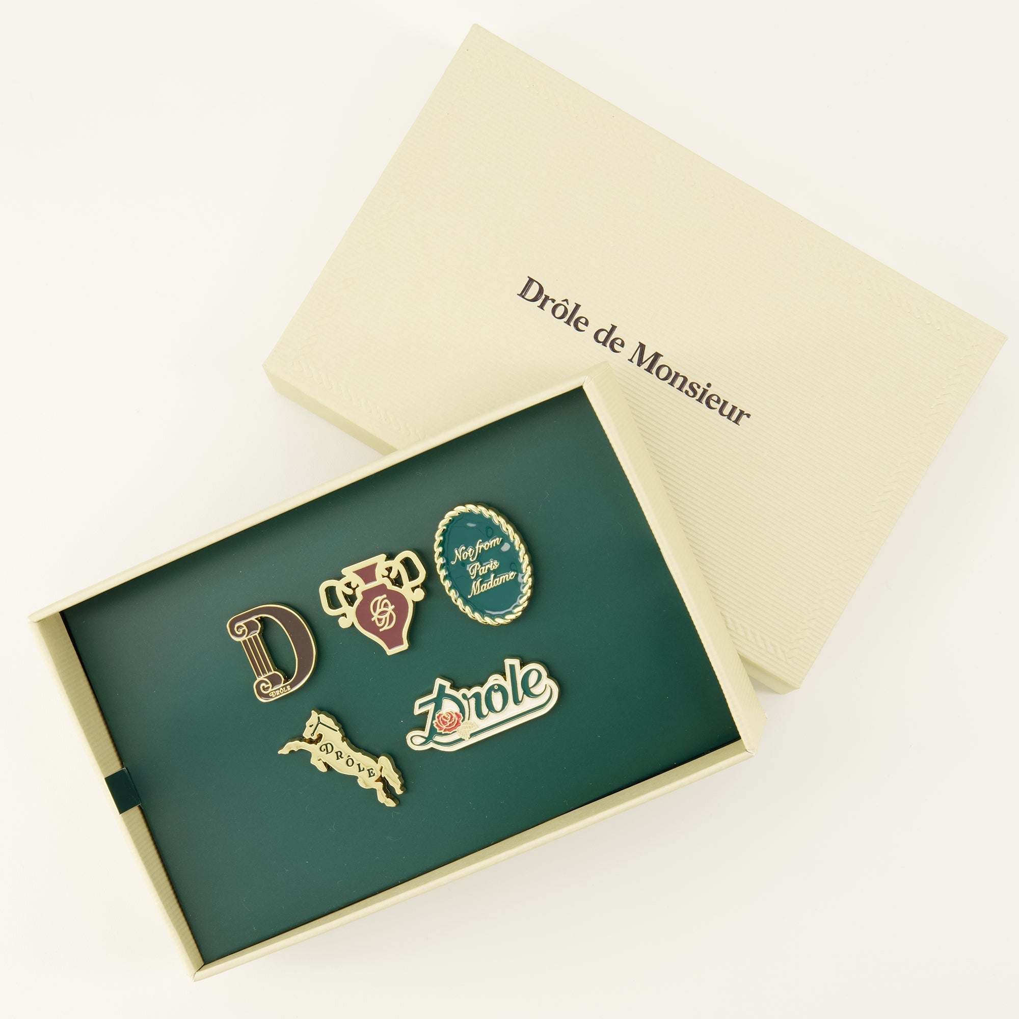 enamel pin set drole de monsieur men 15636490912124
