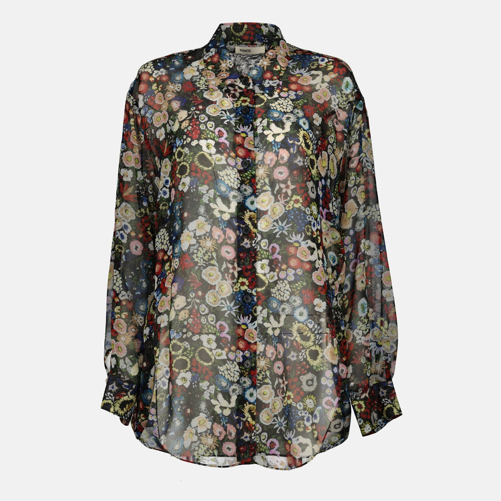 Imagen de la camisa Goya de Khaite para mujeres - Temporada primavera-verano 2026 - Vista frontal