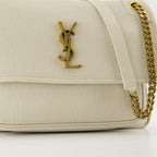 Niki Leather Bag, Saint Laurent, luxury handbag, white leather bag, designer bag