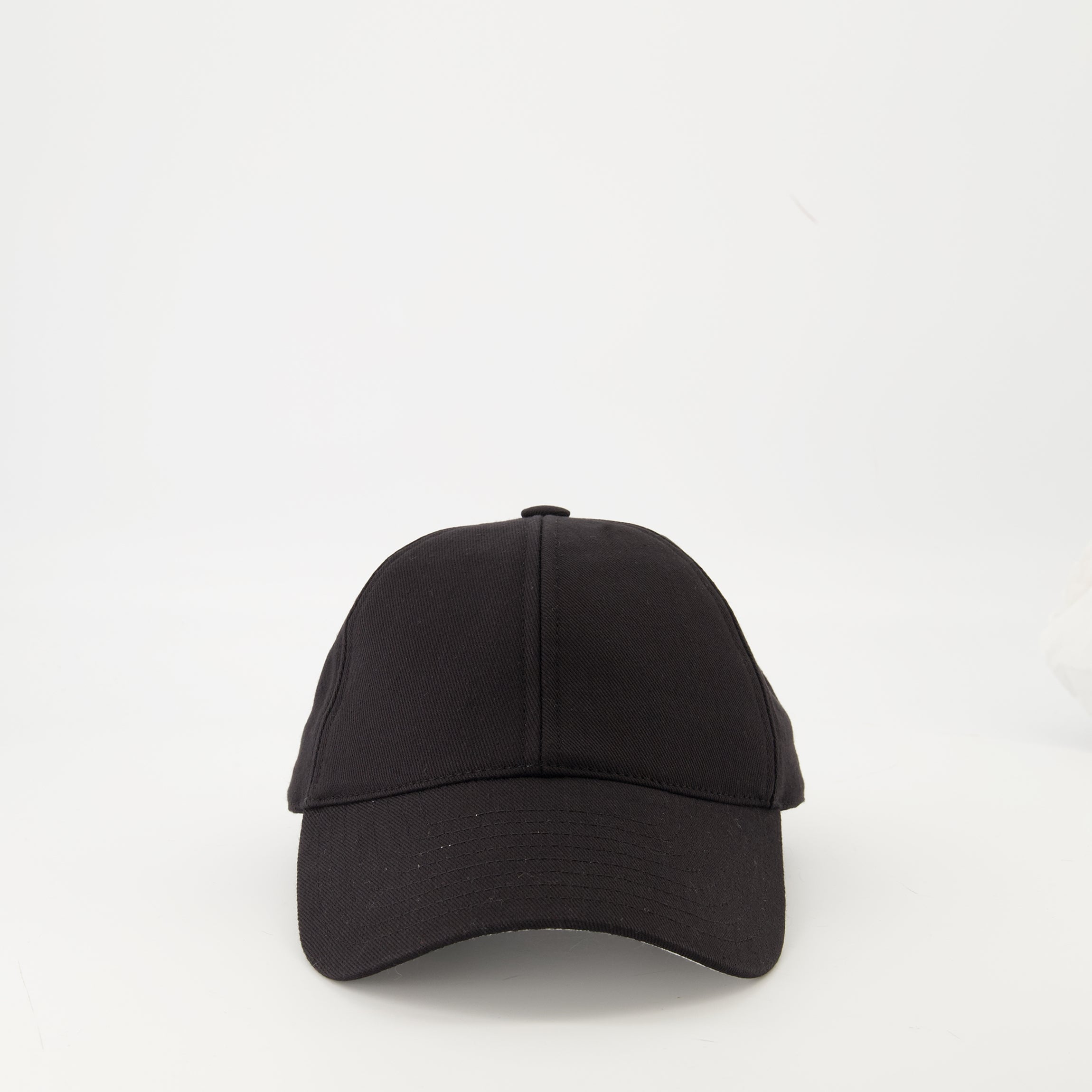 black embroidered cap courreges women 15468570837372