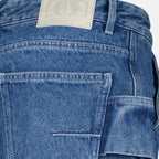 Image of Carpenter Denim Shorts by Dior for Men - Season Autumn-Winter 2024 - Detail View 1