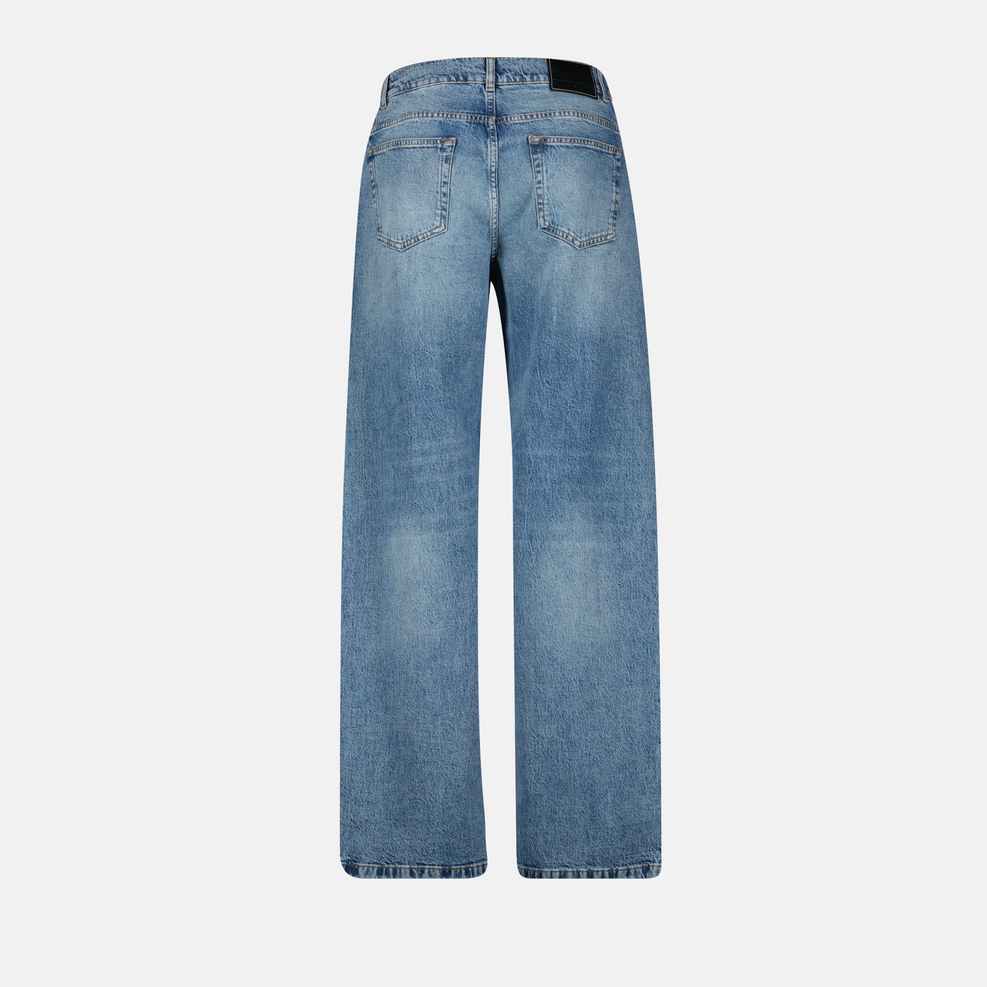 blue wide leg jeans, Doina jeans, men's jeans, casual denim, stylish fit