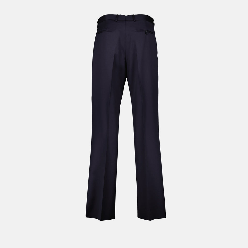 Image of Tailored Wool Trousers by Dior for Men - Season Autumn-Winter 2024 - Back View