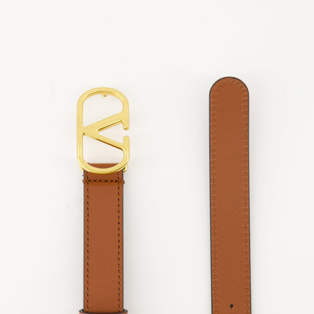 Valentino belt, VLogo accessory, calf leather belt, brass buckle belt, luxury accessories