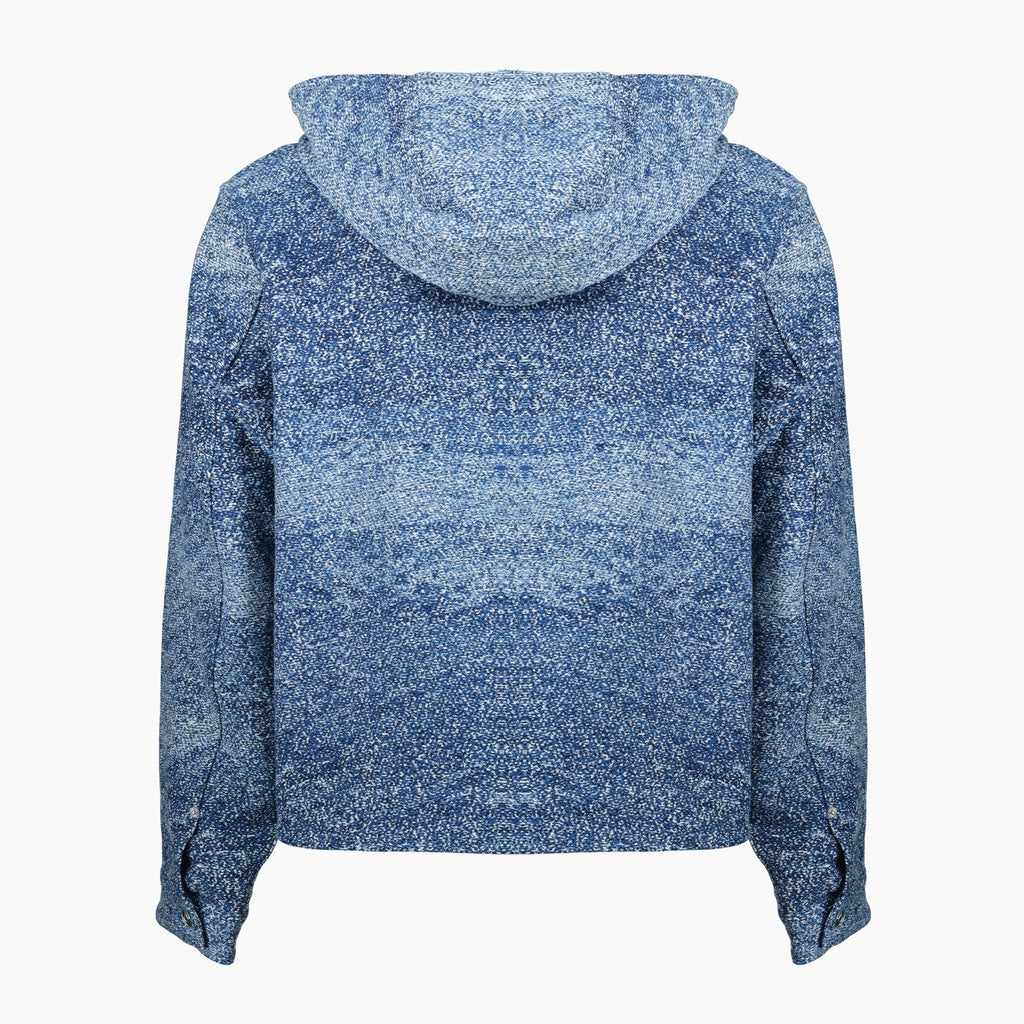 Dior hooded jacket, blue jacket men, jacquard outerwear, Autumn-Winter 2025 collection, stylish jackets