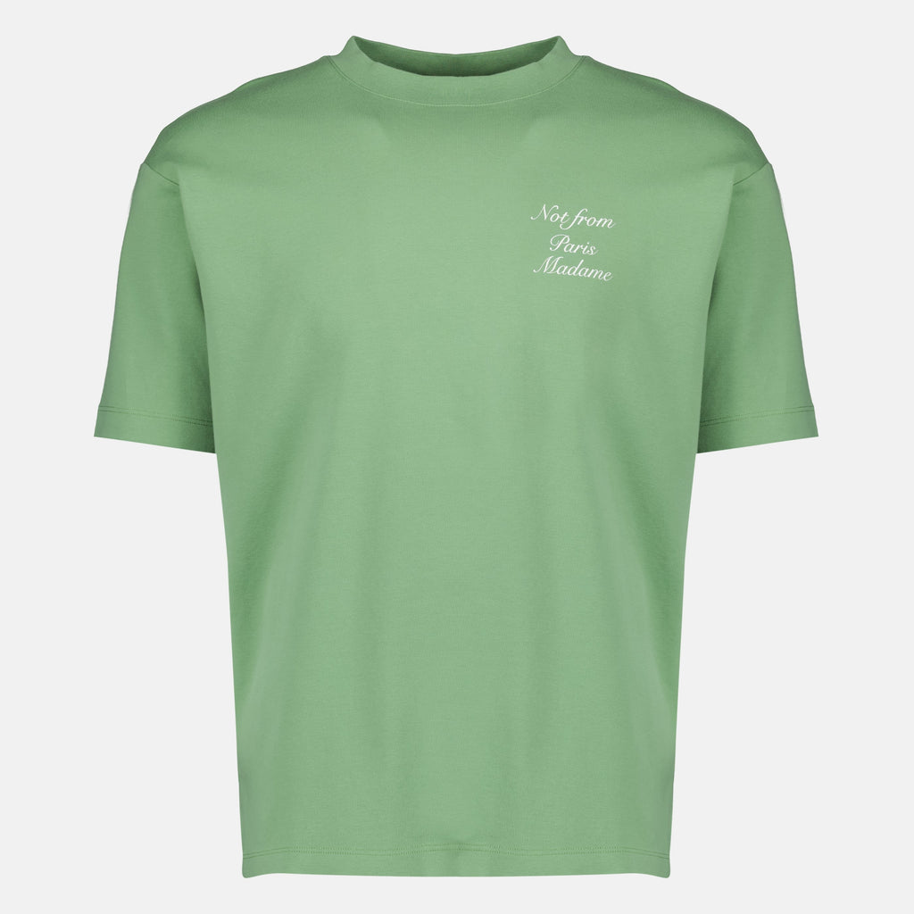T-shirt vert 'Not From Paris Madame' - Drôle de Monsieur
