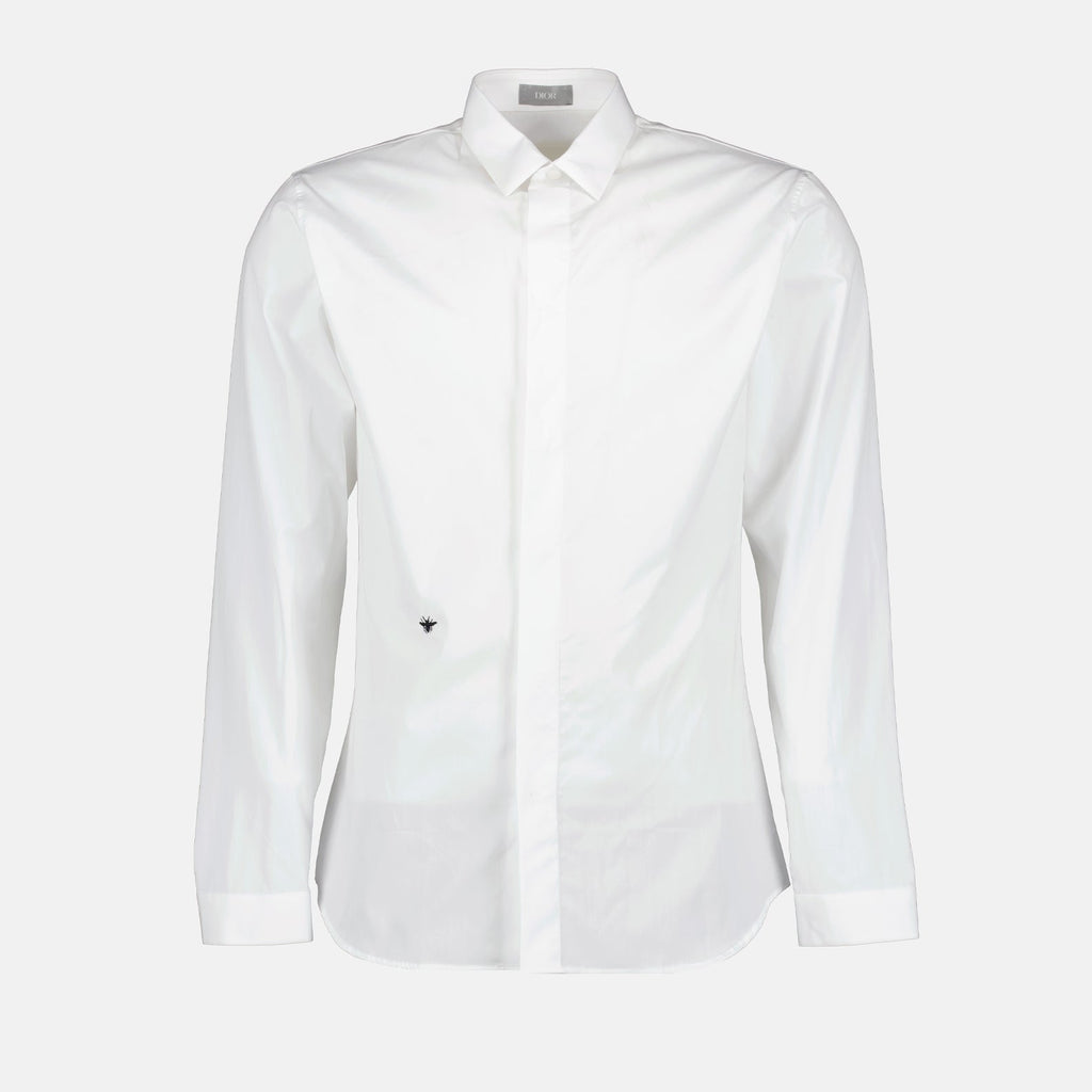 Image of White Bee Shirt by Dior for Men - Season Autumn-Winter 2024 - Front View