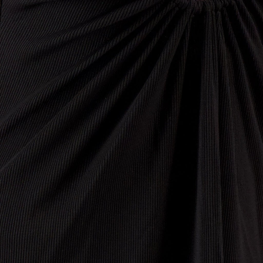 Christopher Esber dress, bustier dress, gathered details, brass hardware, black dress