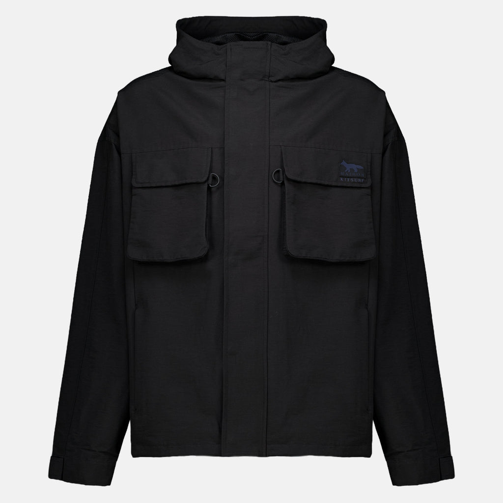 Black Windbreaker - Maison Kitsuné