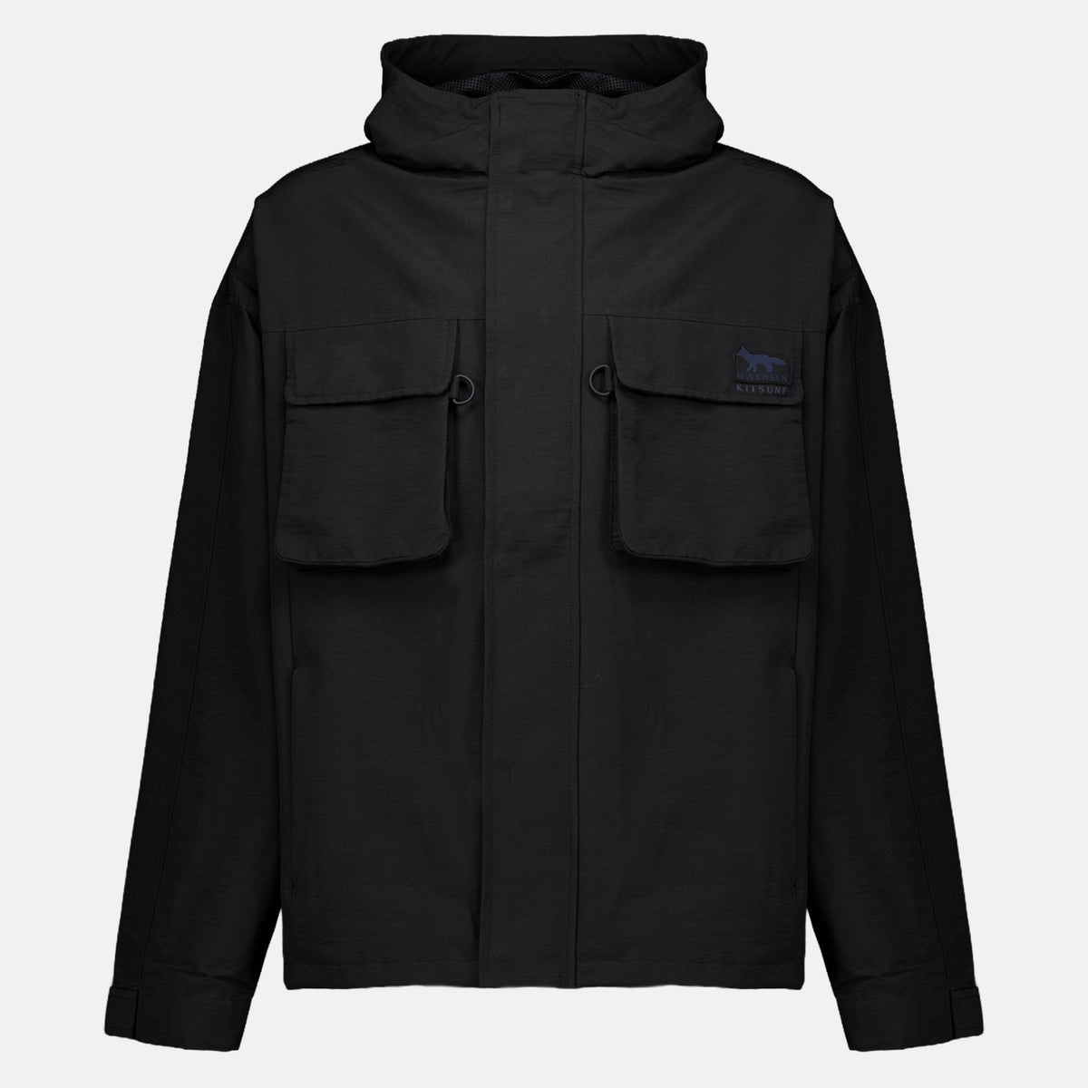 Black Windbreaker - Maison Kitsuné
