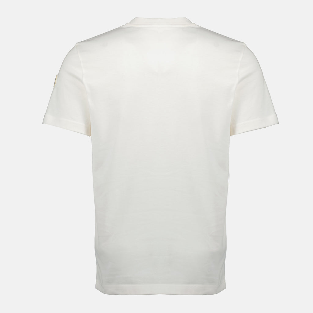 Immagine della T-shirt con logo Tricolore di Moncler per uomo - Stagione Autunno-Inverno 2025 - Vista dettagliata del prodotto 1
