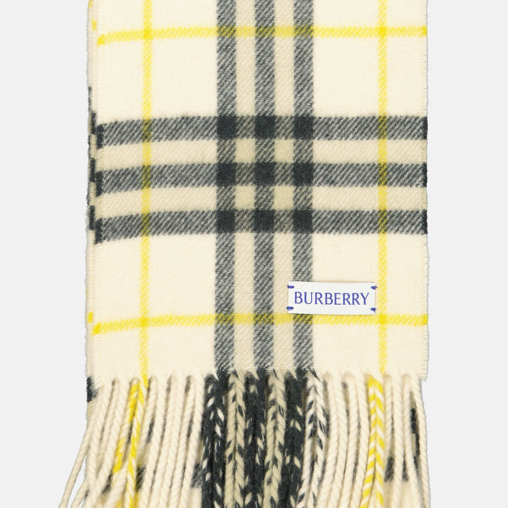 plaid scarf, cashmere, Check Collection, fall winter 2024, vintage charm