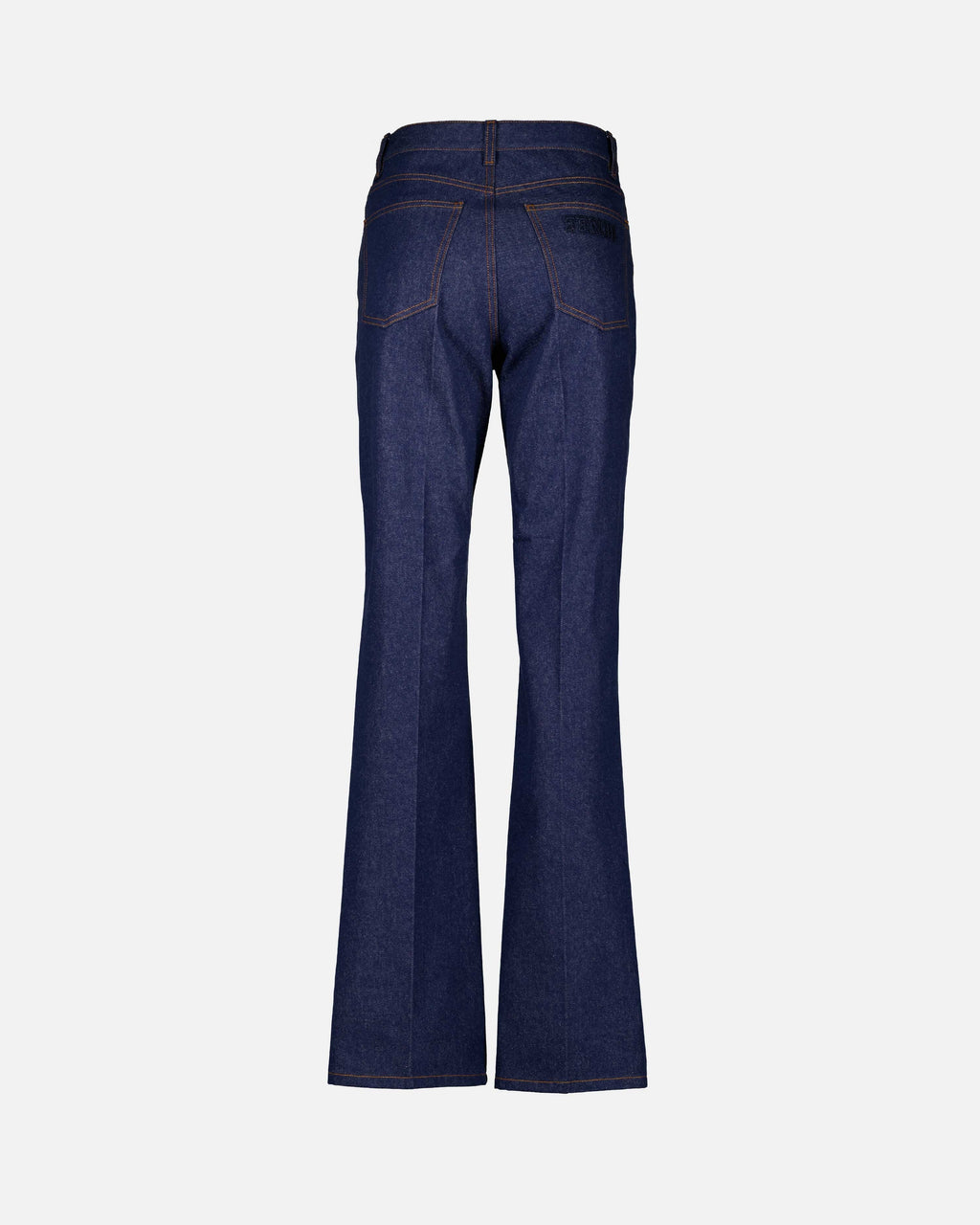 Fendi Flared Jeans, Women's Blue Jeans, Luxury Denim, Cotton Trousers, Minimalist Style